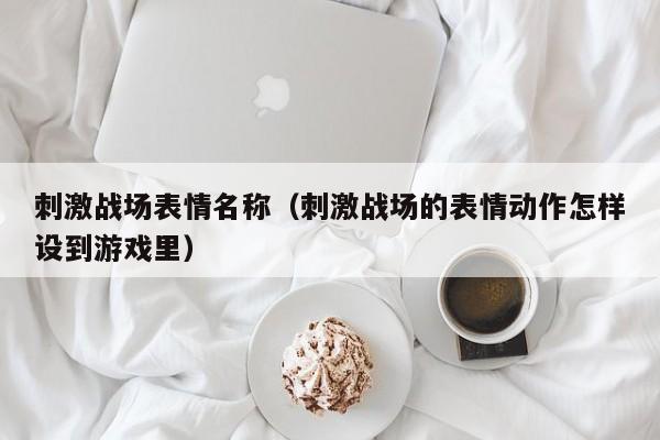 刺激战场表情名称（刺激战场的表情动作怎样设到游戏里）