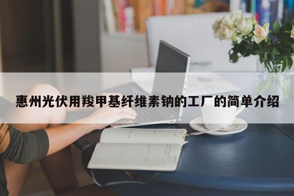 惠州光伏用羧甲基纤维素钠的工厂的简单介绍