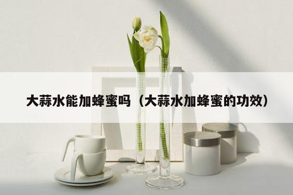 大蒜水能加蜂蜜吗（大蒜水加蜂蜜的功效）