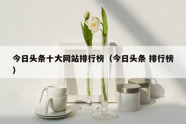 今日头条十大网站排行榜（今日头条 排行榜）