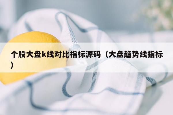 个股大盘k线对比指标源码（大盘趋势线指标）