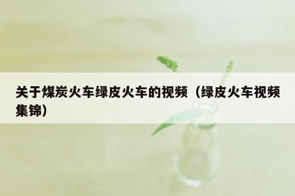 关于煤炭火车绿皮火车的视频（绿皮火车视频集锦）