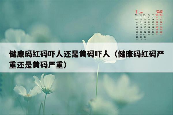 健康码红码吓人还是黄码吓人（健康码红码严重还是黄码严重）