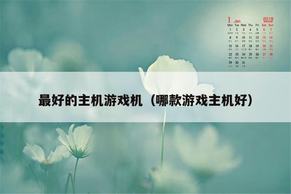 最好的主机游戏机（哪款游戏主机好）