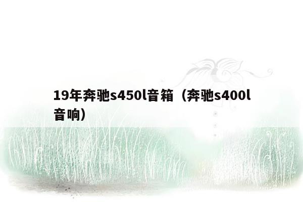 19年奔驰s450l音箱（奔驰s400l音响）