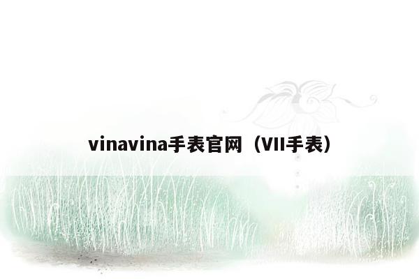 vinavina手表官网（VII手表）