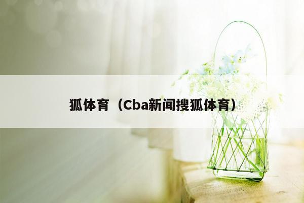 狐体育（Cba新闻搜狐体育）