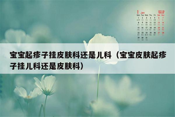 宝宝起疹子挂皮肤科还是儿科（宝宝皮肤起疹子挂儿科还是皮肤科）