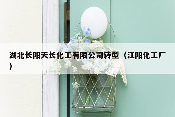 湖北长阳天长化工有限公司转型（江阳化工厂）