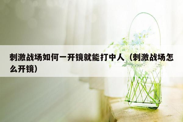 刺激战场如何一开镜就能打中人（刺激战场怎么开镜）