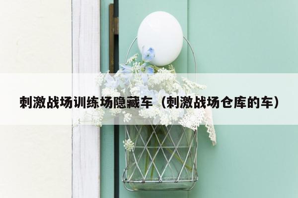 刺激战场训练场隐藏车（刺激战场仓库的车）