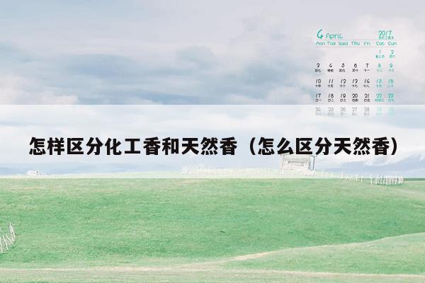 怎样区分化工香和天然香（怎么区分天然香）