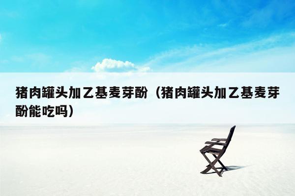 猪肉罐头加乙基麦芽酚（猪肉罐头加乙基麦芽酚能吃吗）
