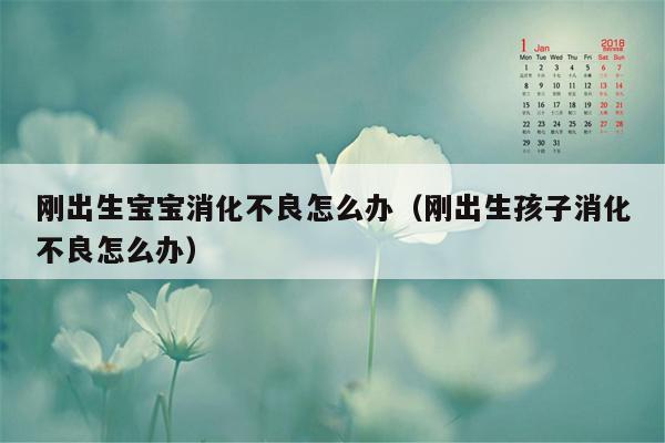 刚出生宝宝消化不良怎么办（刚出生孩子消化不良怎么办）