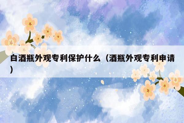 白酒瓶外观专利保护什么（酒瓶外观专利申请）