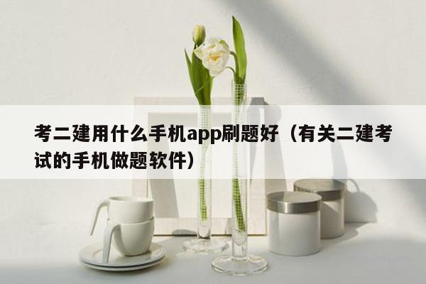 考二建用什么手机app刷题好（有关二建考试的手机做题软件）
