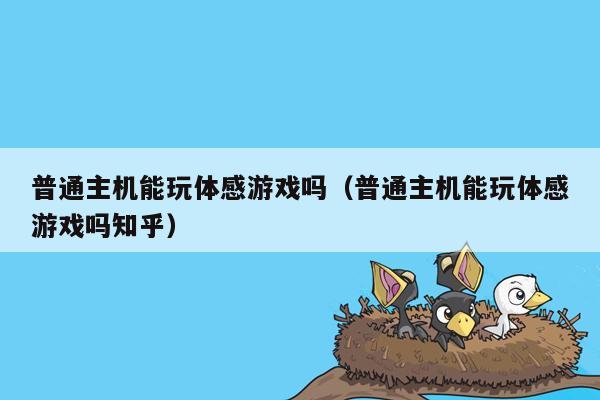 普通主机能玩体感游戏吗（普通主机能玩体感游戏吗知乎）