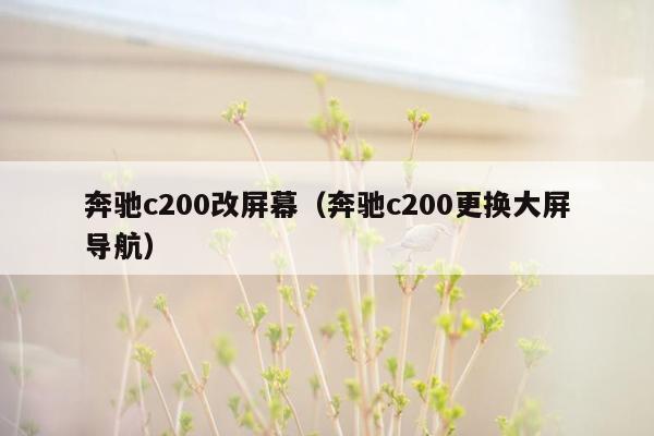 奔驰c200改屏幕（奔驰c200更换大屏导航）