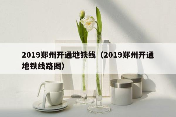 2019郑州开通地铁线（2019郑州开通地铁线路图）